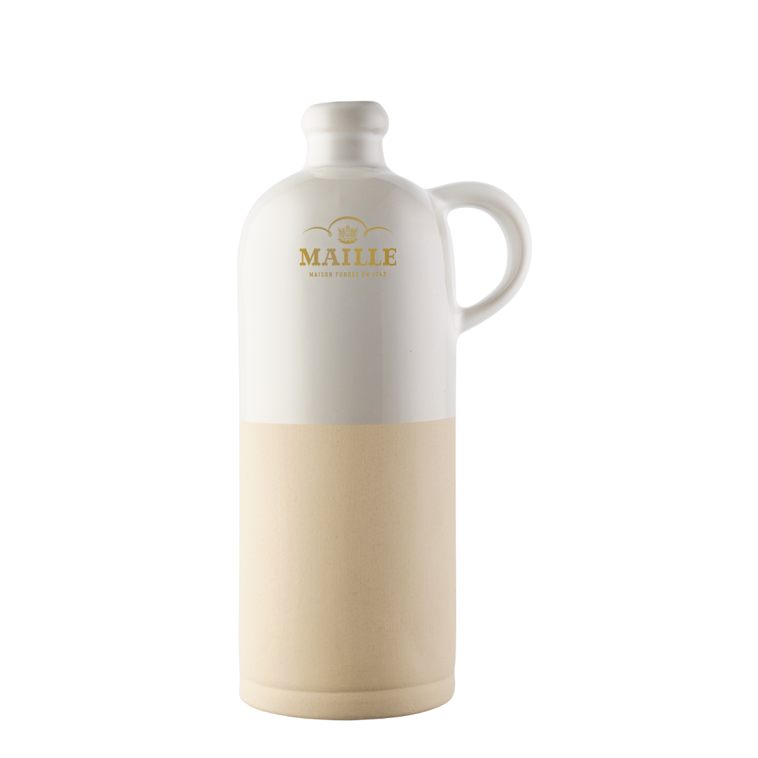 Cruchon bi matiere blanc maille de la manufacture de digoin