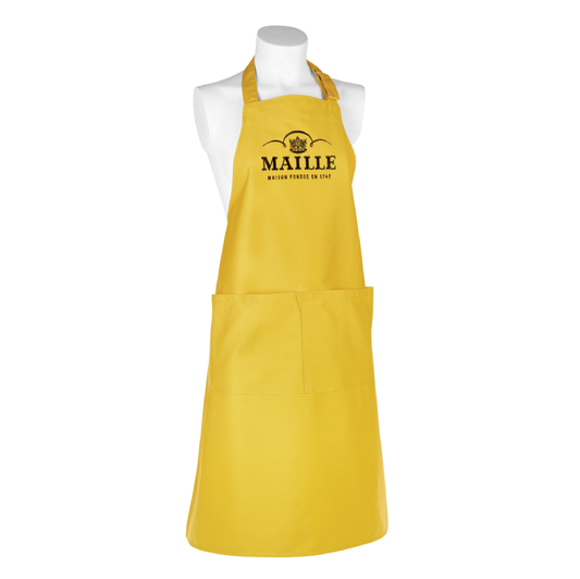 Tablier jaune Maille, poche avant