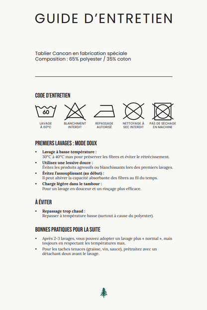 Guide d'entretien du tablier 