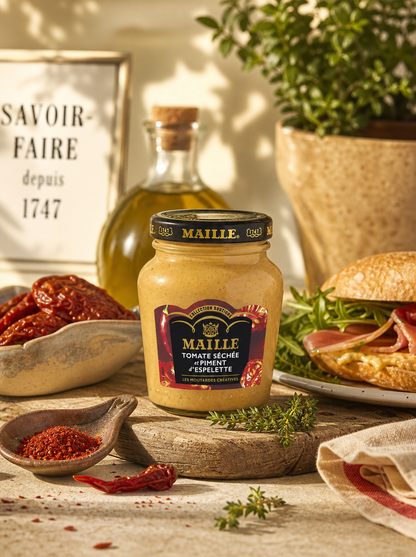 Moutarde Tomate Séchée et Piment d'Espelette, 108g