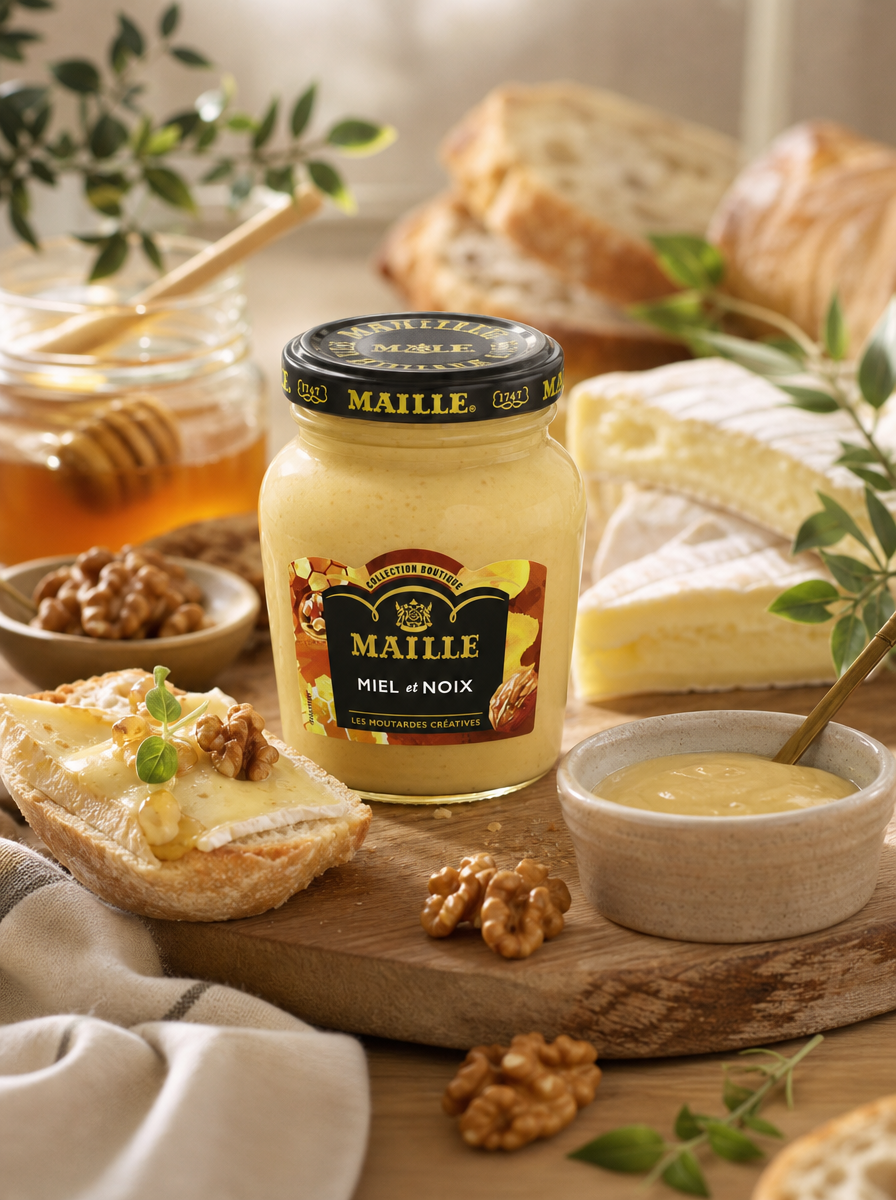 Moutarde Miel et Noix, 108g