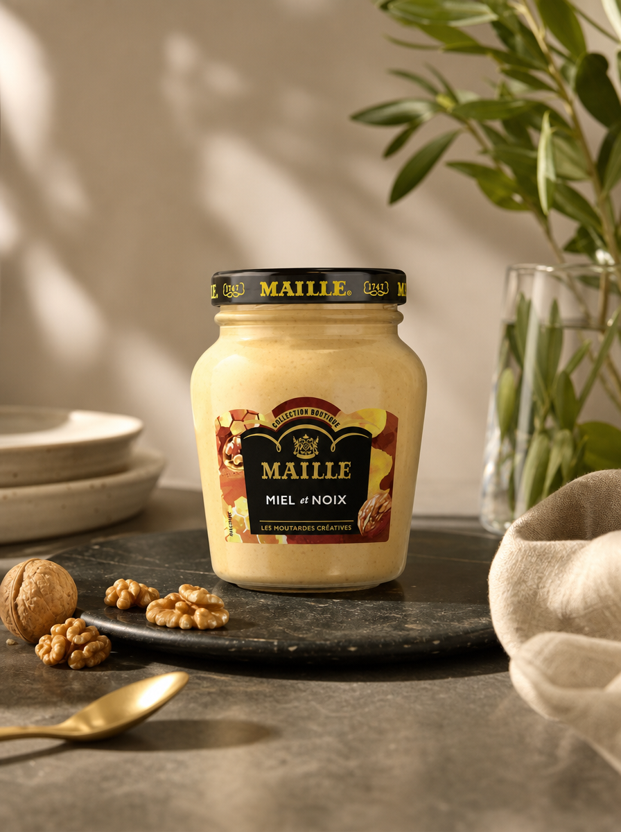 Moutarde Miel et Noix, 108g