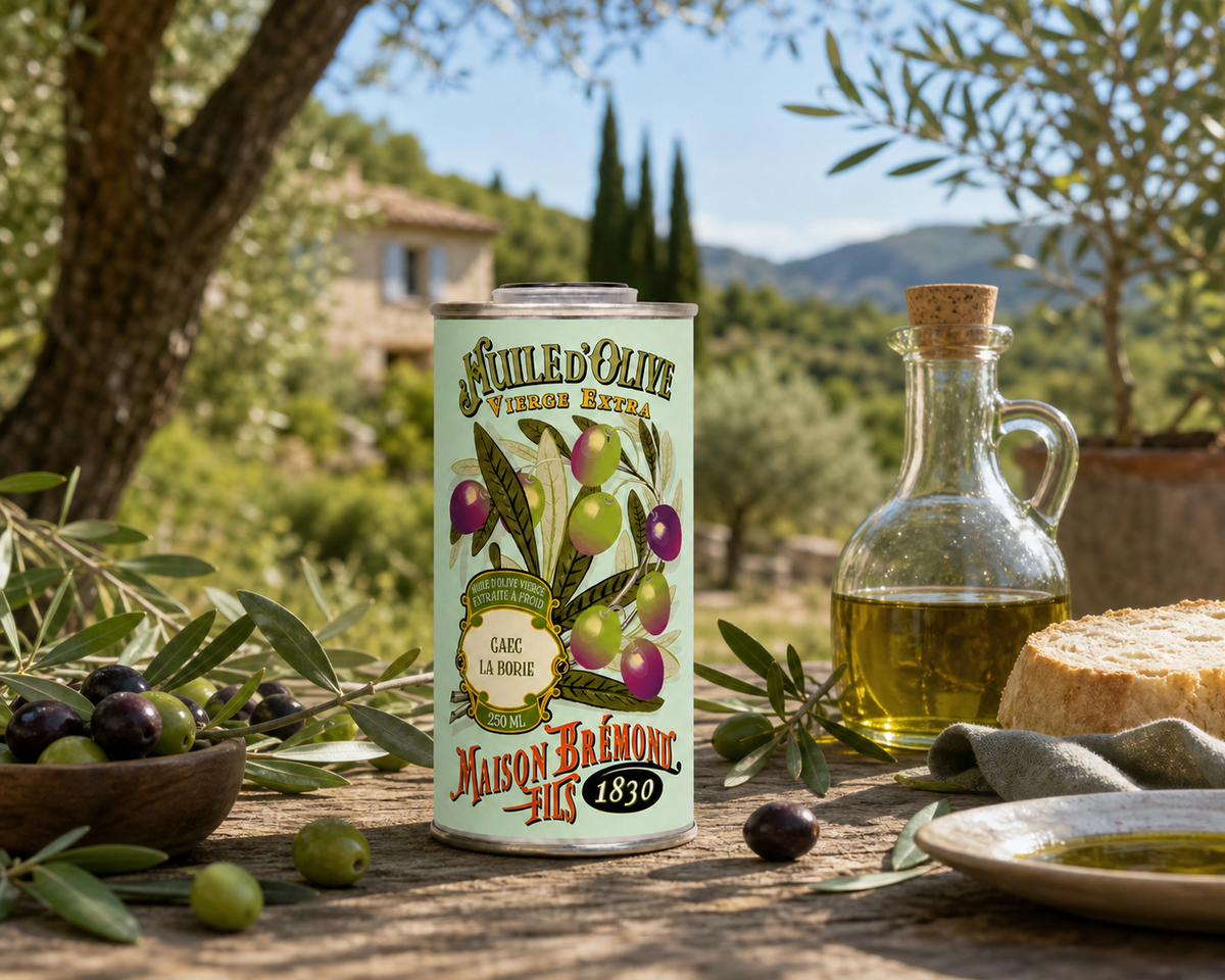 L'huile d'olive Domaine Gaec La Borie,250ml - La Maison Brémond