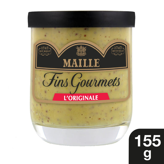 Maille Fins Gourmets l’Originale spécialité aux deux moutardes et au vin blanc verrine 155 g