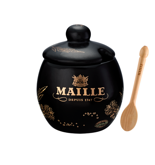 Moutardier gravé du blason de la Maison Maille | Actuellement offert à partir de 59€ d'achats