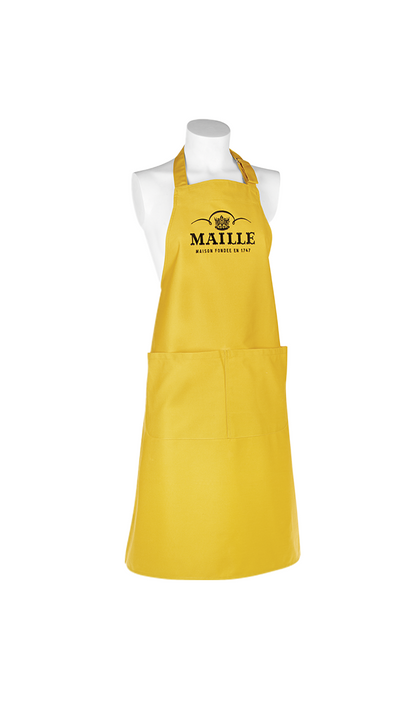 Tablier jaune Maille, poche avant